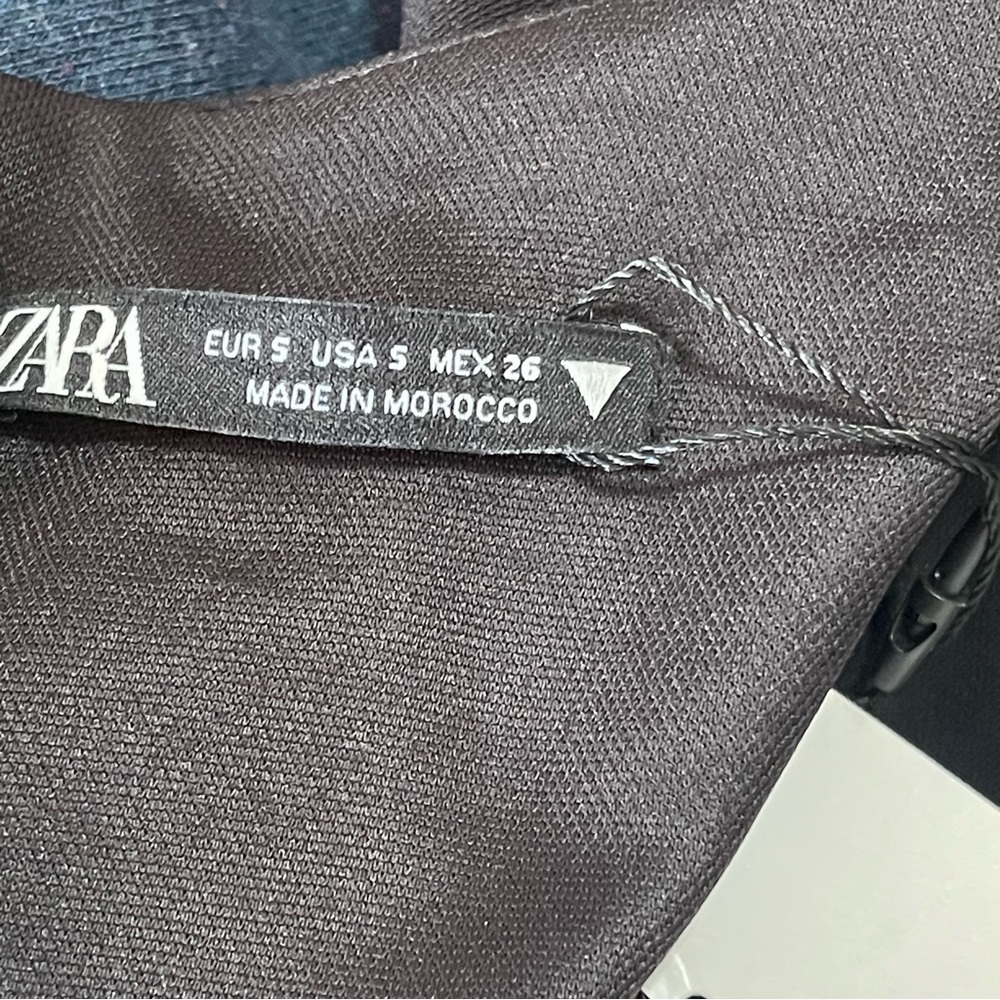 NWT Zara Front Tie Mini Black address Size‎ S - Picture 14 of 14
